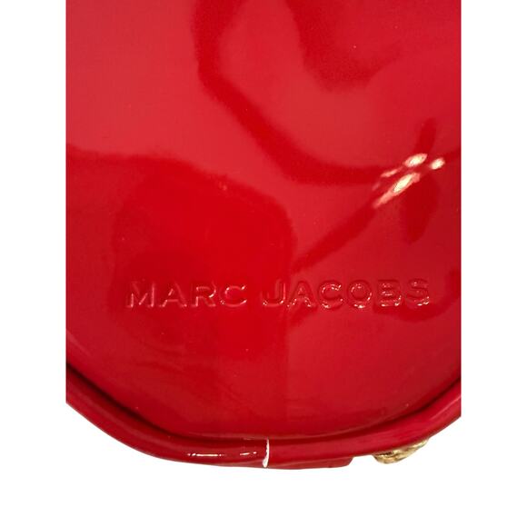 NWOT Marc Jacobs Round Small Red Patent Leather Purse - Picture 2 of 14